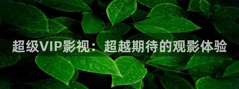 免费51视频：超级VIP影视：超越期待的观影体验